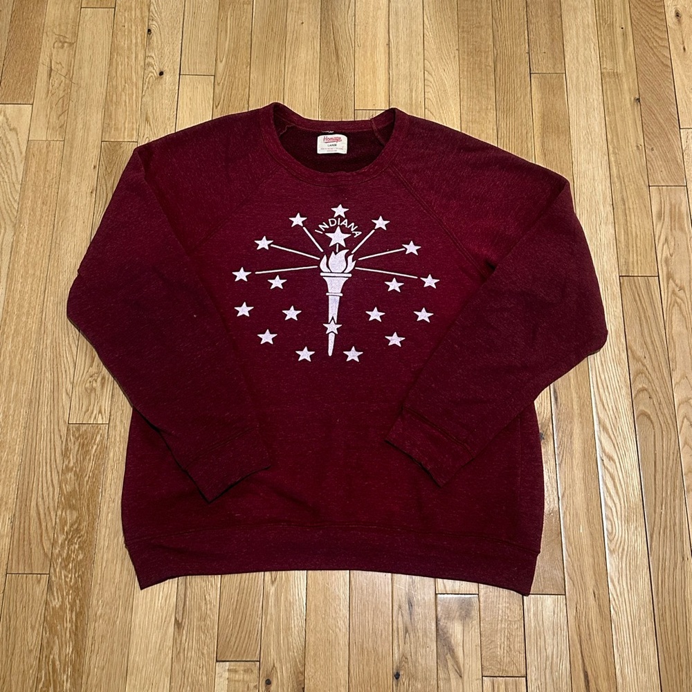 Homage Indiana University Hoosiers Crewneck Sweatshirt